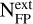 Mathematical equation: $\[\mathrm{N}_{\text {FP }}^{\text {ext}}\]$