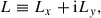 Mathematical equation: $$ \begin{aligned} L\equiv L_x +\mathrm{i} L_y, \end{aligned} $$