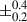 Mathematical equation: $ \pm^{0.4}_{0.2} $