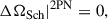 Mathematical equation: $$ \begin{aligned}&\Delta \Omega _{\mathrm{Sch} }|^\mathrm{2PN} = 0, \end{aligned} $$