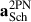 Mathematical equation: $ \mathbf{a}_{\mathrm{Sch}}^{\mathrm{2PN}} $
