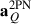 Mathematical equation: $ \mathbf{a}_{Q}^{\mathrm{2PN}} $
