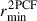 Mathematical equation: $ r_\mathrm{{min}}^\mathrm{{2PCF}} $