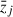 Mathematical equation: $ \bar{z}_j $