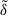 Mathematical equation: $ \tilde{\delta} $