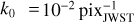 Mathematical equation: $k_{0}= 10^{-2}$