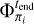 Mathematical equation: $\[\Phi_{\pi_{i}}^{t_{\text {end}}}\]$