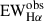Mathematical equation: $ {\mathrm{EW}_{\mathrm{H}\alpha}^{\mathrm{obs}}} $