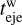Mathematical equation: $t^{\rm w}_{\rm eje}$