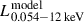 Mathematical equation: $ L^{\mathrm{model}}_{0.054{-}12\,\mathrm{keV}} $