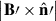 Mathematical equation: $ \left| \mathbf{B}{\prime}\times \hat{\mathbf{n}}{\prime}\right| $