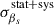 Mathematical equation: $ \sigma_{\beta_{s}}^{\mathrm{stat+sys}} $