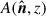 Mathematical equation: $ A({\hat{\boldsymbol{n}}},z) $
