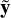 Mathematical equation: ${\bf{\tilde y}}$