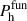 Mathematical equation: $ P^{\mathrm{fun}}_{\mathrm{h}} $