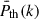 Mathematical equation: $ \bar{P}_{\mathrm{th}}(k) $