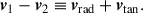 Mathematical equation: $$ \begin{aligned} \boldsymbol{v}_1 - \boldsymbol{v}_2 \equiv \boldsymbol{v}_{\mathrm{rad} } + \boldsymbol{v}_{\tan }. \end{aligned} $$