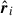 Mathematical equation: $ \hat{\boldsymbol{r}}_i $