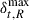 Mathematical equation: $ \delta_{t,R}^\mathrm{{max}} $