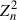 Mathematical equation: $ Z_{n}^{2} $