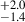 Mathematical equation: $ ^{+2.0}_{-1.4} $