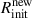 Mathematical equation: $ R_{\mathrm{init}}^{\mathrm{new}} $