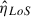 Mathematical equation: $ \hat{\eta}_{LoS} $