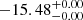 Mathematical equation: $ -15.48^{+0.00}_{-0.00} $