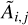 Mathematical equation: ${\tilde A_{i,j}}$
