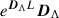 Mathematical equation: $ e^{\boldsymbol{D}_{\Lambda} L } \boldsymbol{D}_{\Lambda} $