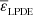 Mathematical equation: $ \overline\varepsilon_{_{\mathrm{LPDE}}} $