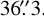 Mathematical equation: $\[36^{\prime \prime}_\cdot3\]$