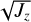Mathematical equation: $\sqrt {{J_z}} $