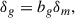 Mathematical equation: $$ \begin{aligned} \delta _g = b_g \delta _m ,\end{aligned} $$