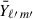 Mathematical equation: $ \bar{Y}_{\ell\prime\,m\prime} $