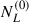 Mathematical equation: $ N_{L}^{(0)} $