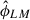 Mathematical equation: $ \hat\phi_{LM} $