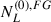 Mathematical equation: $ N_{L}^{(0), FG} $