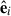 Mathematical equation: $ \hat{\mathbf{e}}_i $