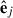 Mathematical equation: $ \hat{\mathbf{e}}_j $