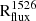 Mathematical equation: $ \mathrm{R}_{\mathrm{flux}}^{1526} $