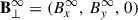 Mathematical equation: $ \mathbf{B}_{\perp}^{\infty} = (B_{x}^{\infty},\,B_{y}^{\infty},\,0) $