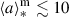 Mathematical equation: $ {\langle a \rangle}_{*}^{\mathrm{m}}\lesssim 10 $