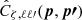 Mathematical equation: $ \hat{C}_{\zeta, \ell \ell{\prime}}(\boldsymbol{p}, \boldsymbol{p{\prime}}) $