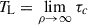 Mathematical equation: $ T_{\mathrm{L}}=\lim \limits_{\rho \to \infty} \tau_c $