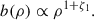 Mathematical equation: $$ \begin{aligned} b(\rho ) \propto \rho ^{1+\zeta _1}. \end{aligned} $$