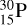 Mathematical equation: ${}_{15}^{30}{\rm{P}}$