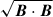 Mathematical equation: $ \sqrt{\boldsymbol{B}\cdot\boldsymbol{B}} $