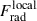 Mathematical equation: $ F_{\rm rad}^\mathrm{local} $