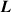 Mathematical equation: $ \boldsymbol{L} $
